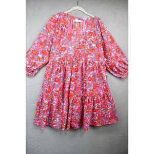 Shop The Mint 3/4 Balloon Sleeve Floral Babydoll Dress-M-Whimsigoth-Cottagecore